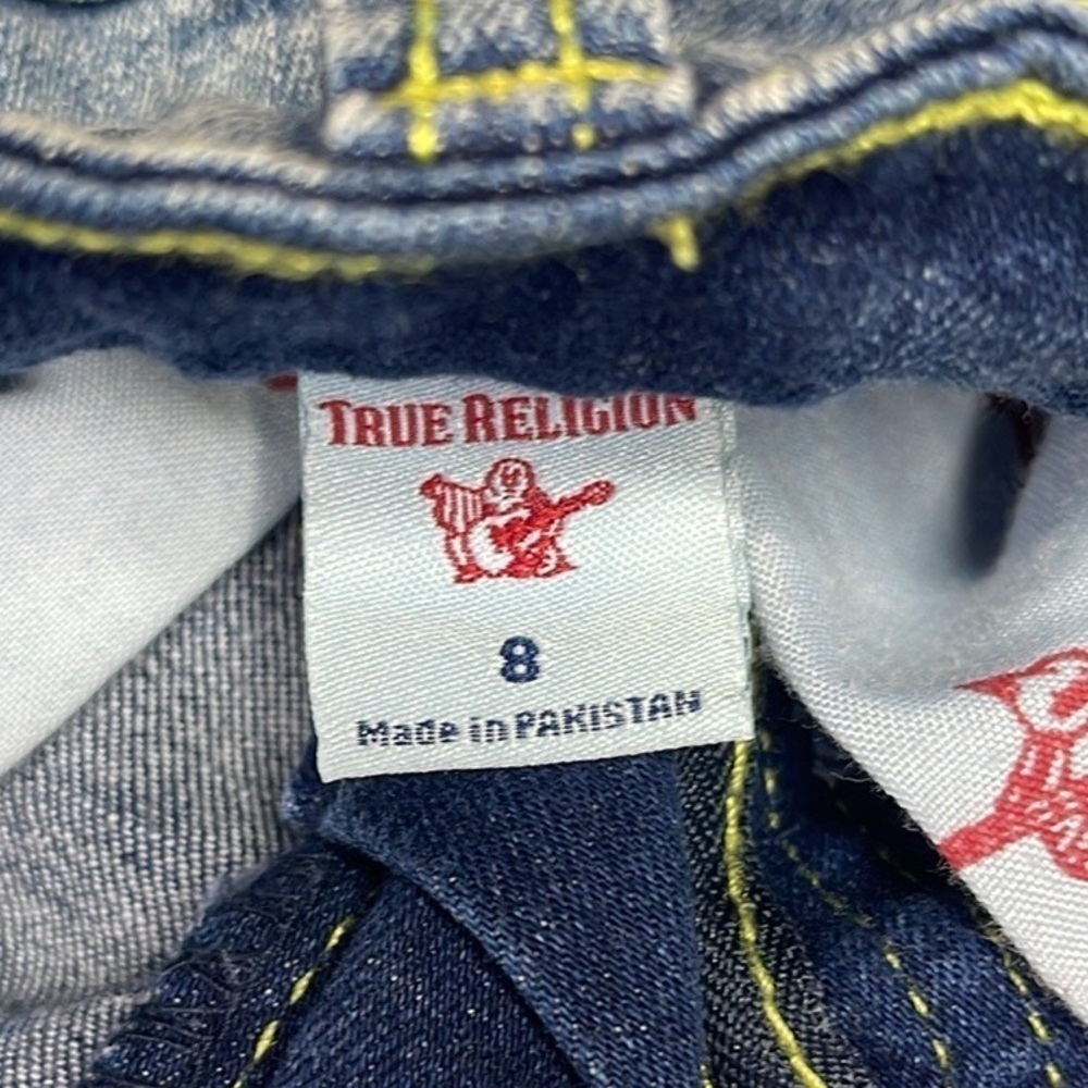 True Religion Geno Relaxed Slim Raw Hem Denim Shorts BOYS 8 - Picture 4 of 9